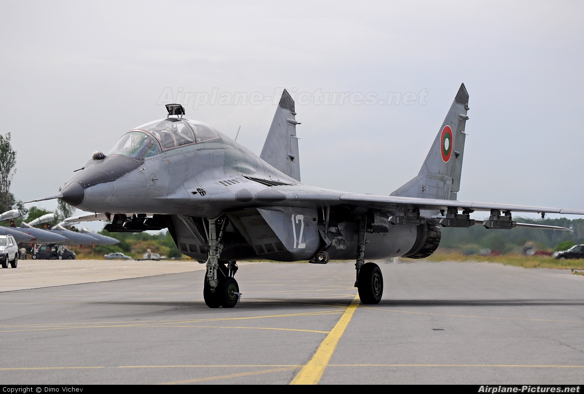 Bulgaria - Air Force 12 aircraft at Graf Ignatievo