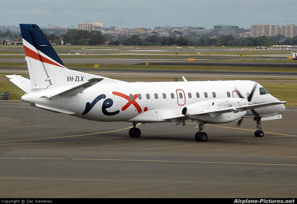 Regional Air Express (REX) VH-ZLX aircraft at Sydney - Kingsford Smith Intl, NSW