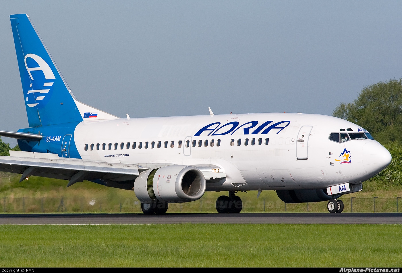 Adria Airways S5-AAM aircraft at Manchester