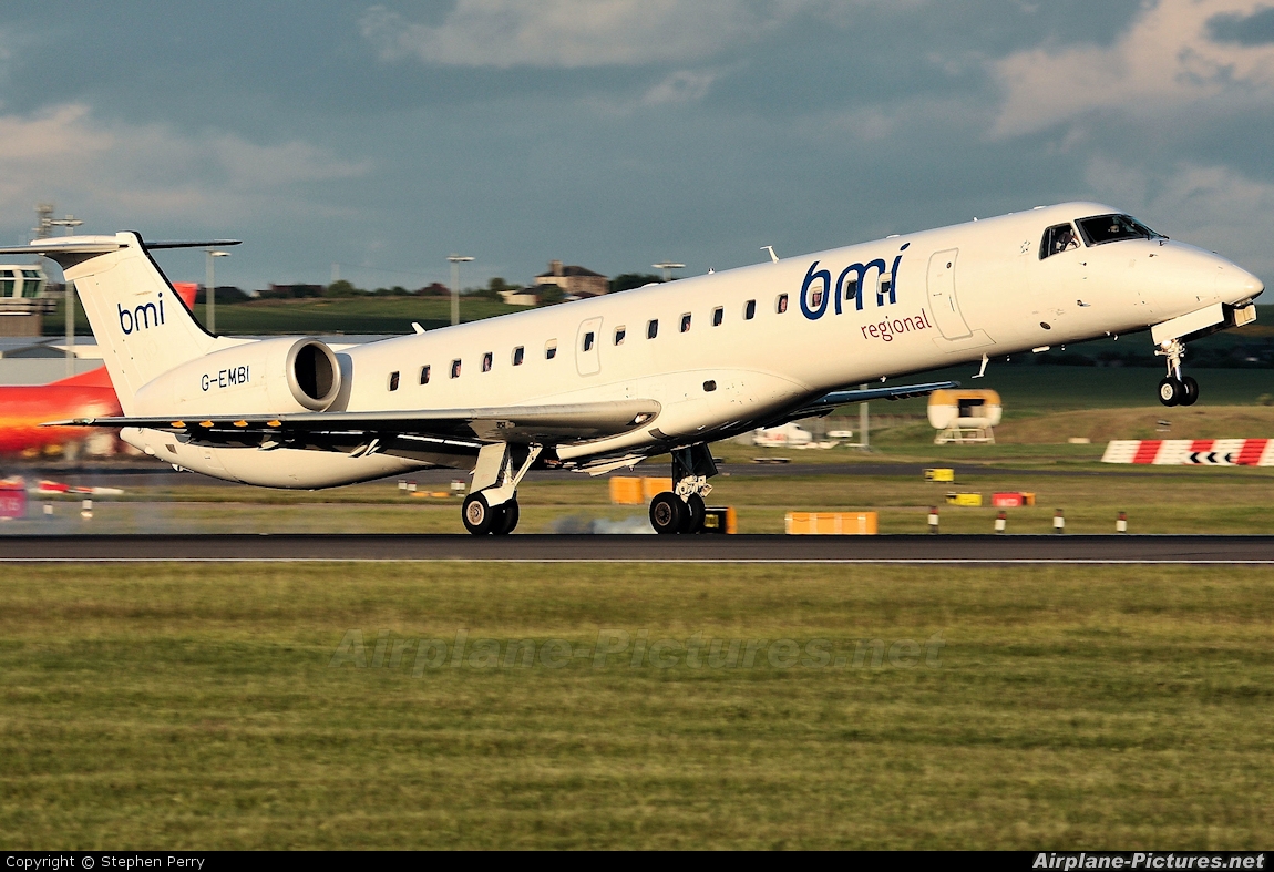 BMI Regional G-EMBI aircraft at Edinburgh