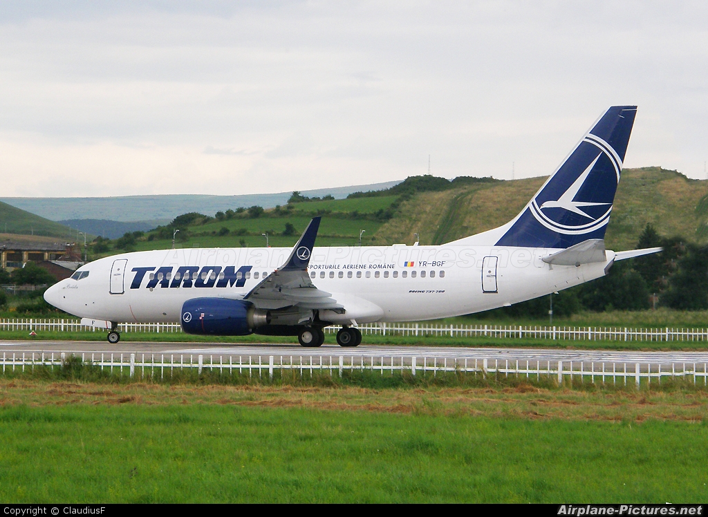 Tarom YR-BGF aircraft at Cluj Napoca - Someseni