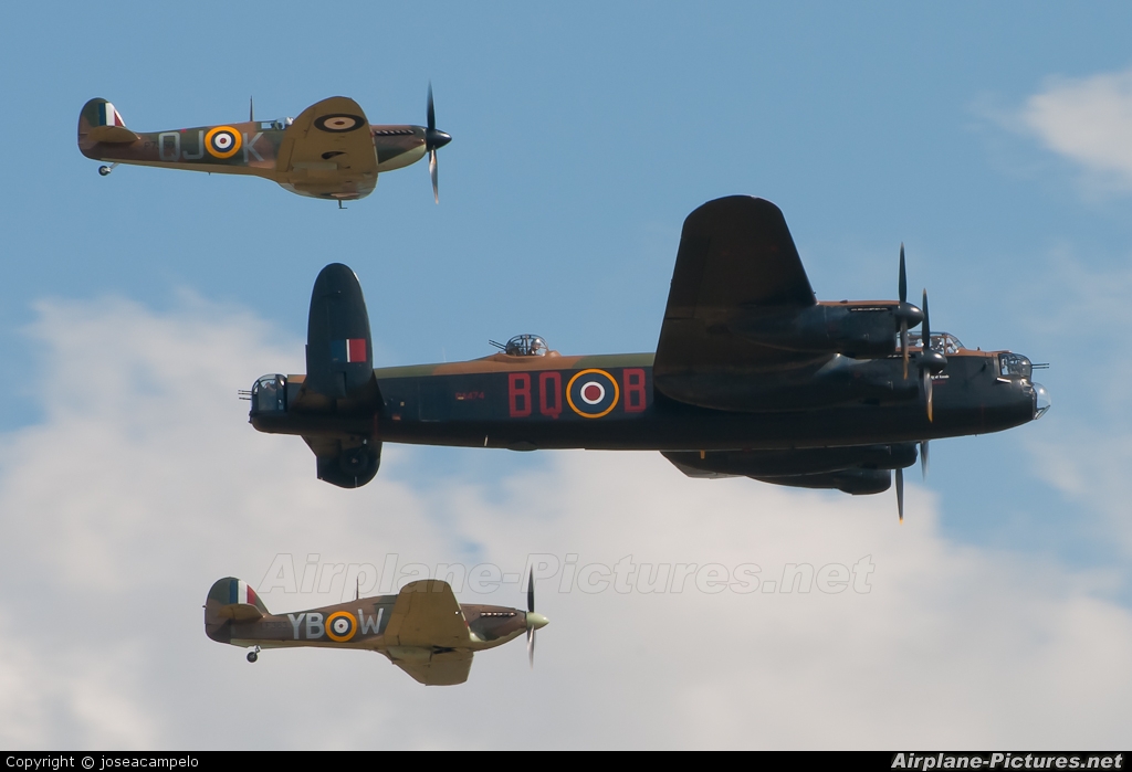 Royal Air Force "Battle of Britain Memorial Flight" PA474 aircraft at Duxford