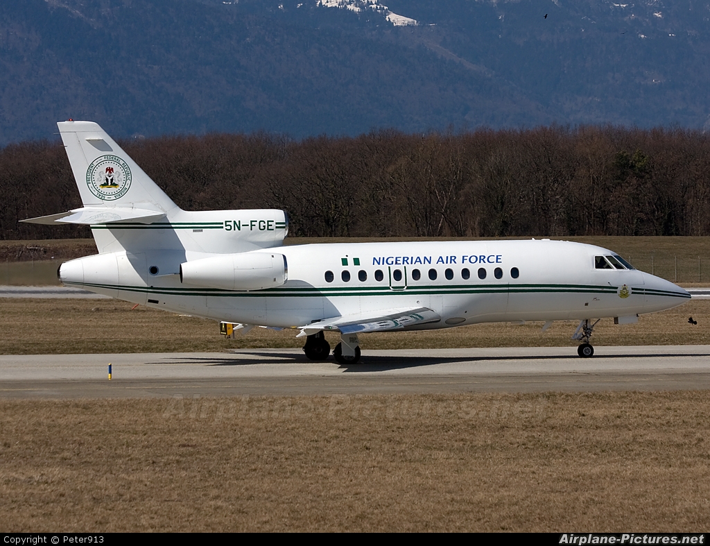 Nigeria - Air Force 5N-FGE aircraft at Geneva Intl