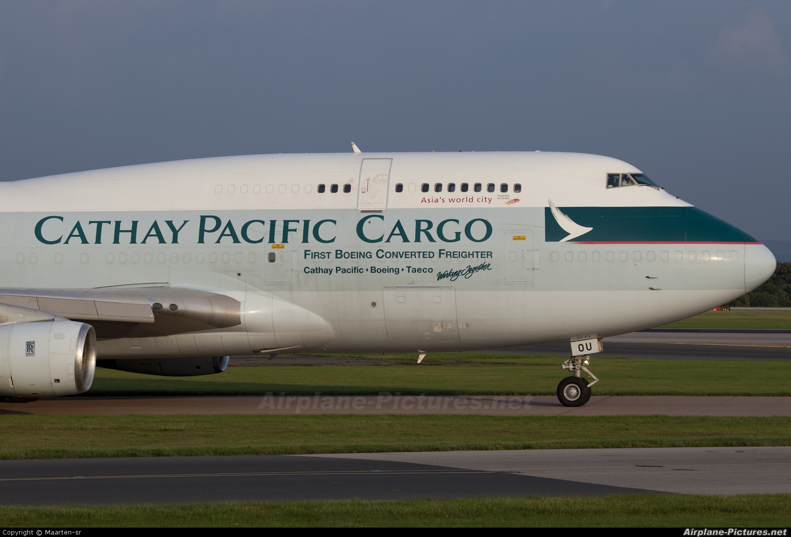 Cathay Pacific Cargo B-HOU aircraft at Manchester