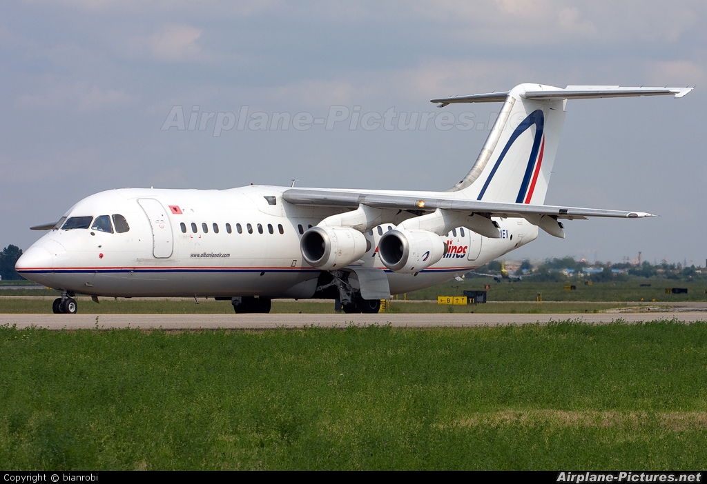 Albanian Airlines ZA-MEV aircraft at Bologna - Borgo Panigale