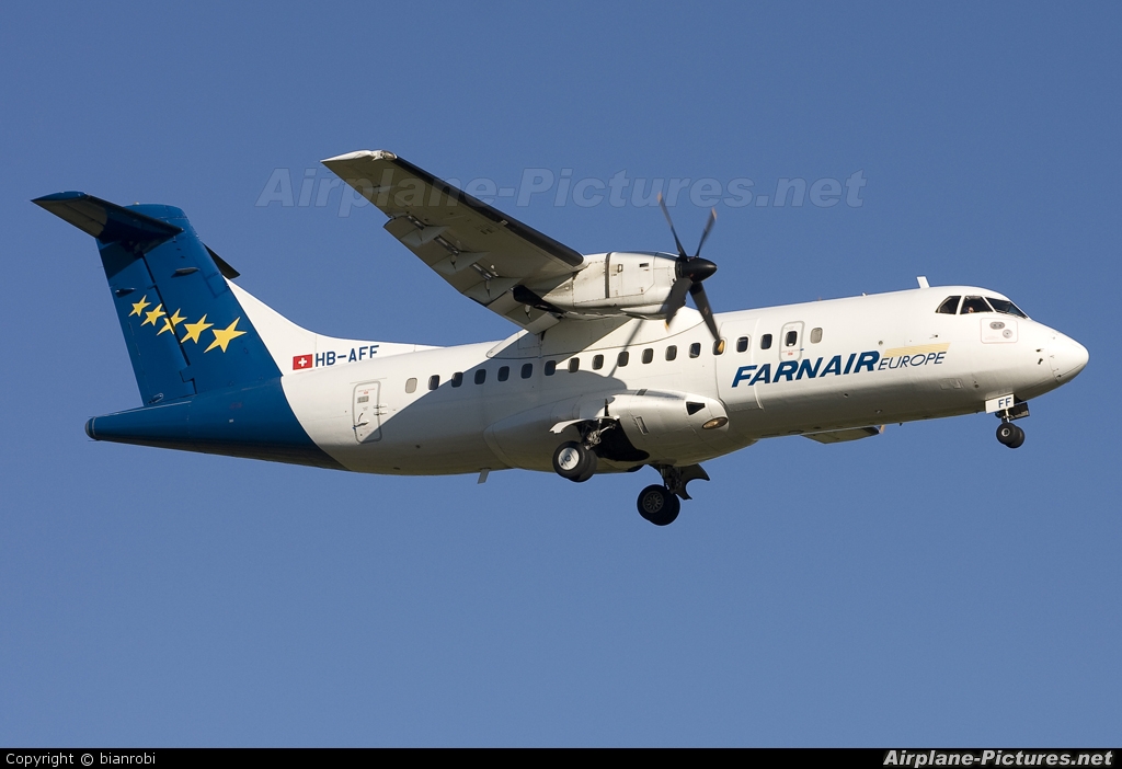 Farnair Europe HB-AFF aircraft at Verona - Villafranca
