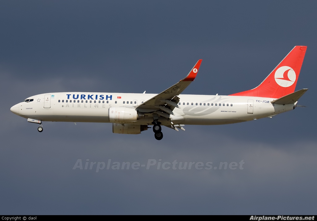 Turkish Airlines TC-JGM aircraft at Milan - Malpensa