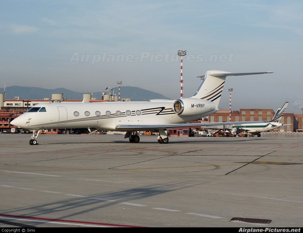 Private M-VRNY aircraft at Genoa - Sestri