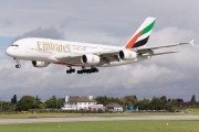 A6-EDL - Emirates Airlines Airbus A380 aircraft