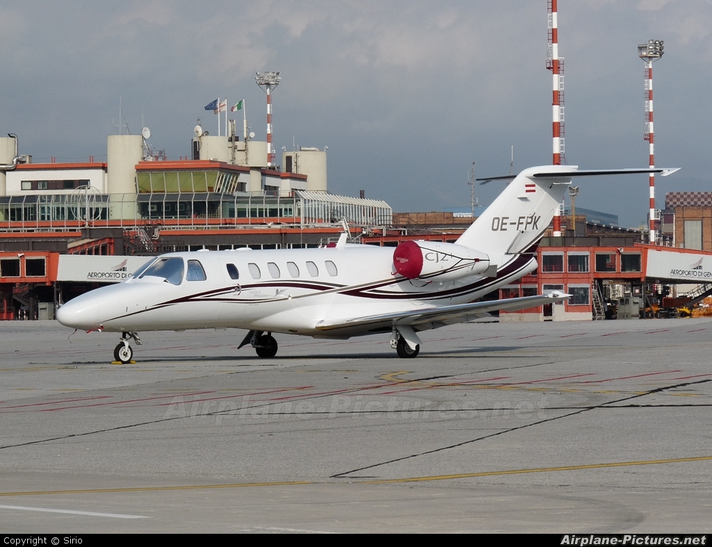 Salzburg Jet Aviation OE-FPK aircraft at Genoa - Sestri