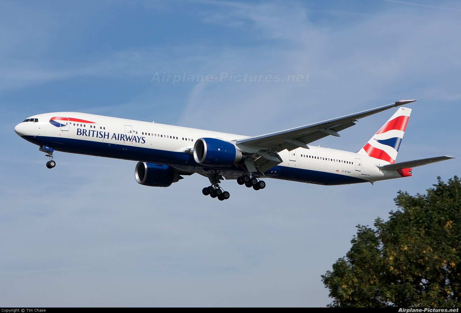 British Airways G-STBA aircraft at London - Heathrow
