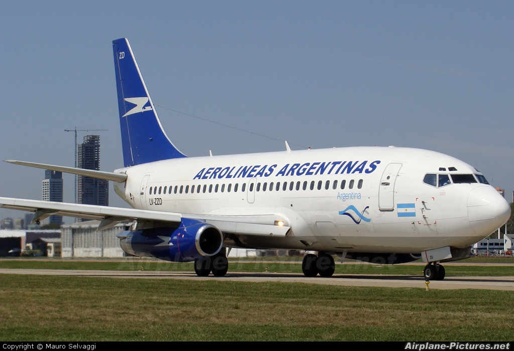 Aerolineas Argentinas LV-ZZD aircraft at Buenos Aires - Jorge Newbery
