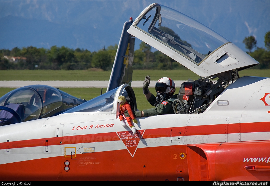 Switzerland - Air Force:  Patrouille de Suisse J-3081 aircraft at Rivolto