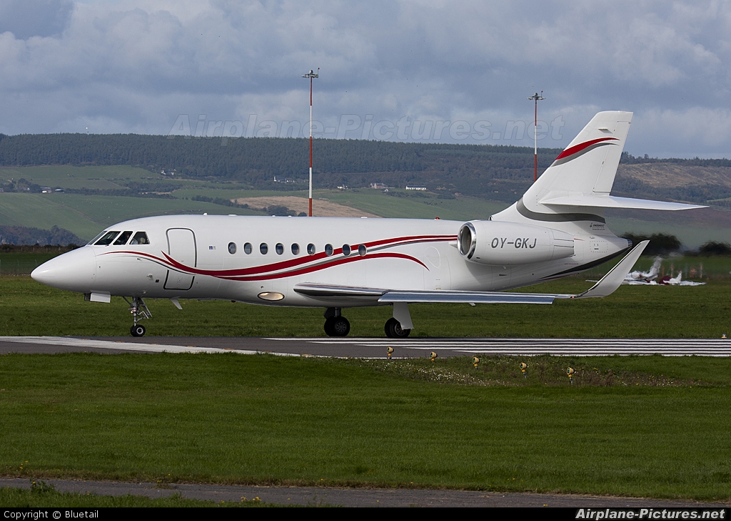 Private OY-GKJ aircraft at Inverness