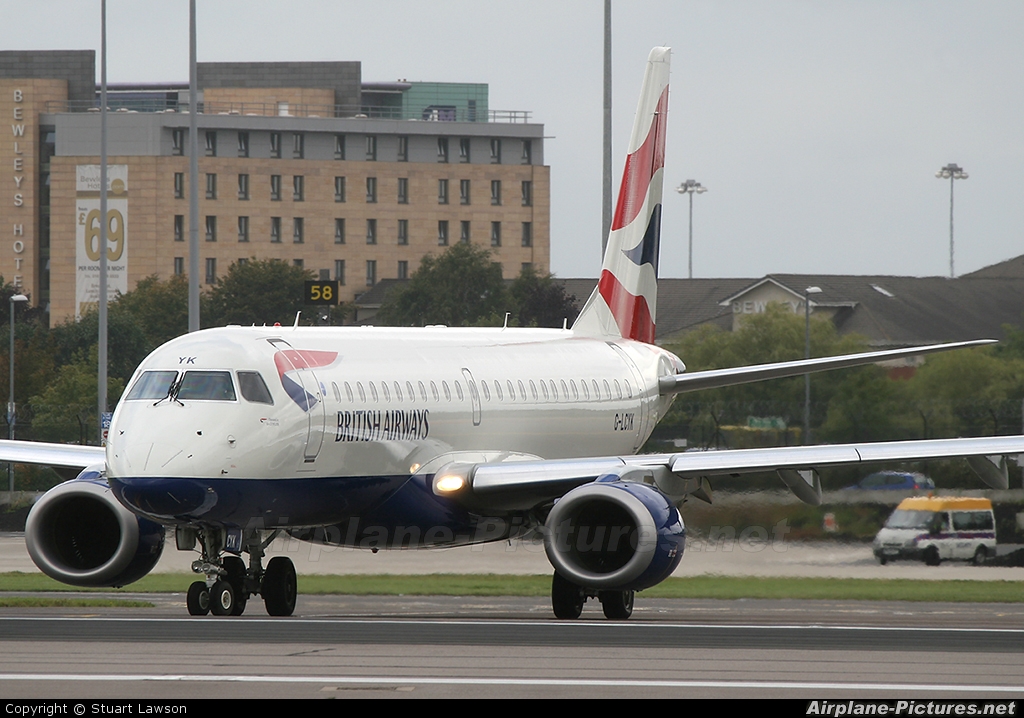 British Airways - City Flyer G-LCYK aircraft at Manchester