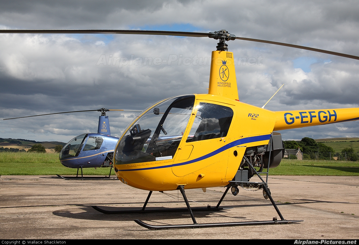 Kingsfield Helicopters G-EFGH aircraft at Perth - Scone
