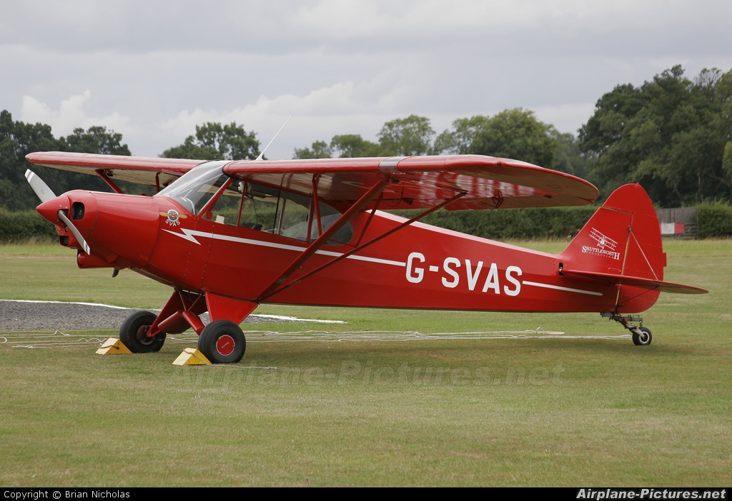 The Shuttleworth Collection G-SVAS aircraft at Old Warden
