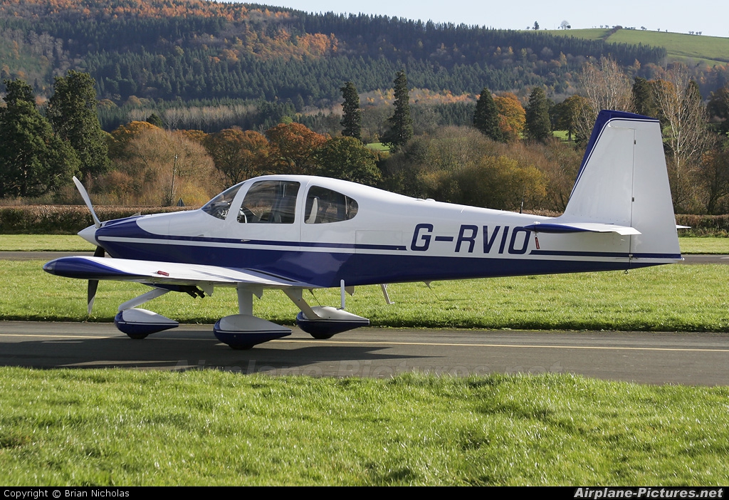 Private G-RVIO aircraft at Welshpool