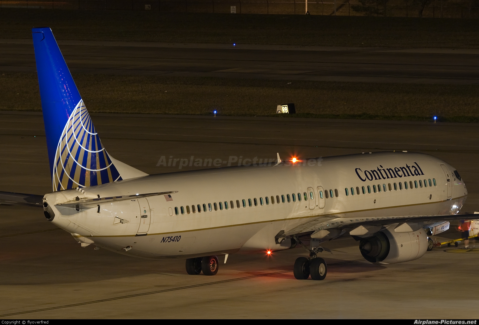 Continental Airlines N75410 aircraft at Houston - George Bush Intl