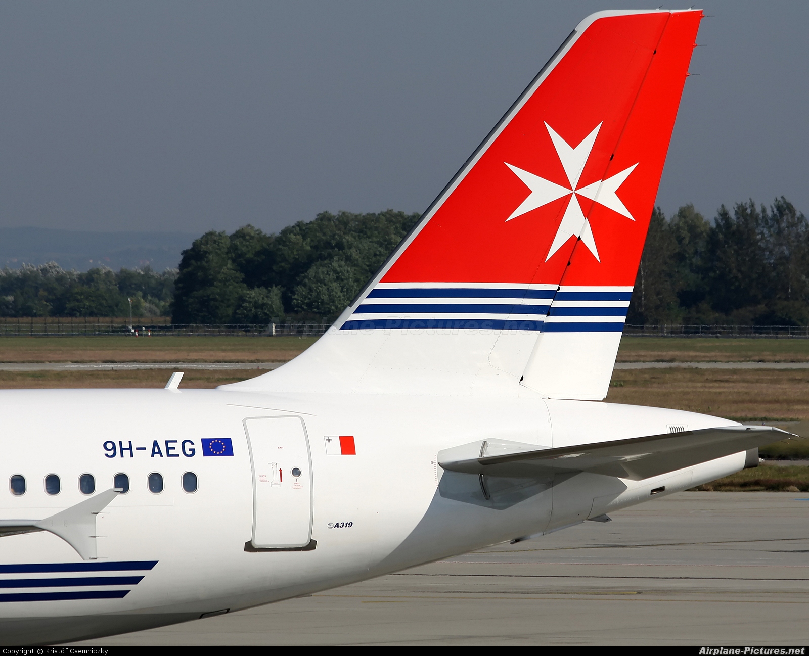 Air Malta 9H-AEG aircraft at Budapest Ferenc Liszt International Airport