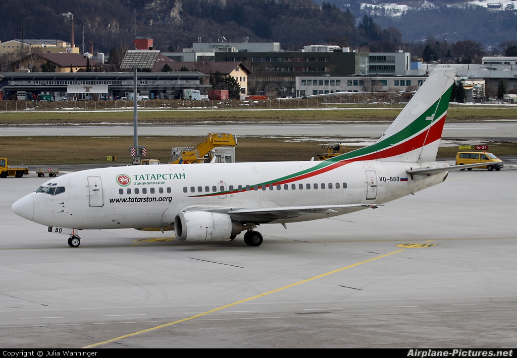 Tatarstan VQ-BBO aircraft at Salzburg