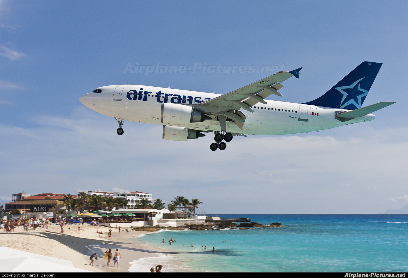 Air Transat C-GTSI aircraft at Sint Maarten - Princess Juliana Intl