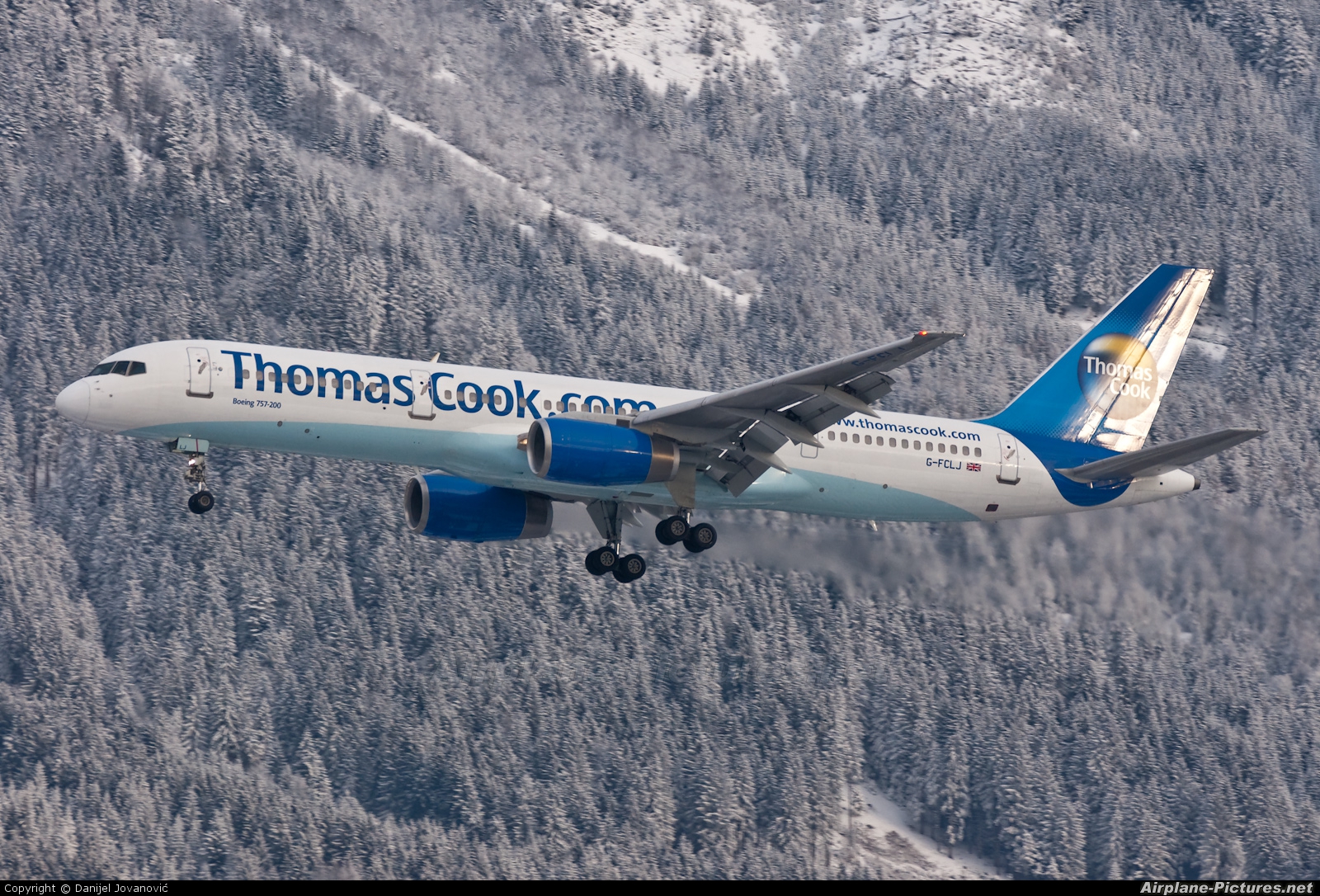 Thomas Cook G-FCLJ aircraft at Innsbruck