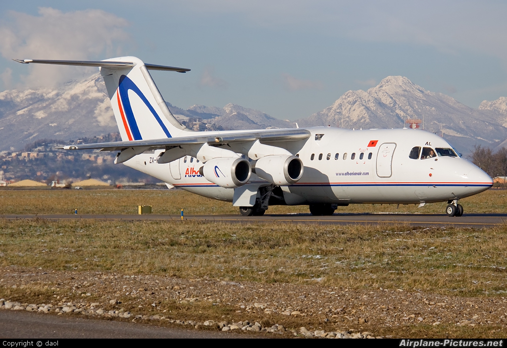 Albanian Airlines ZA-MAL aircraft at Bergamo - Orio al Serio