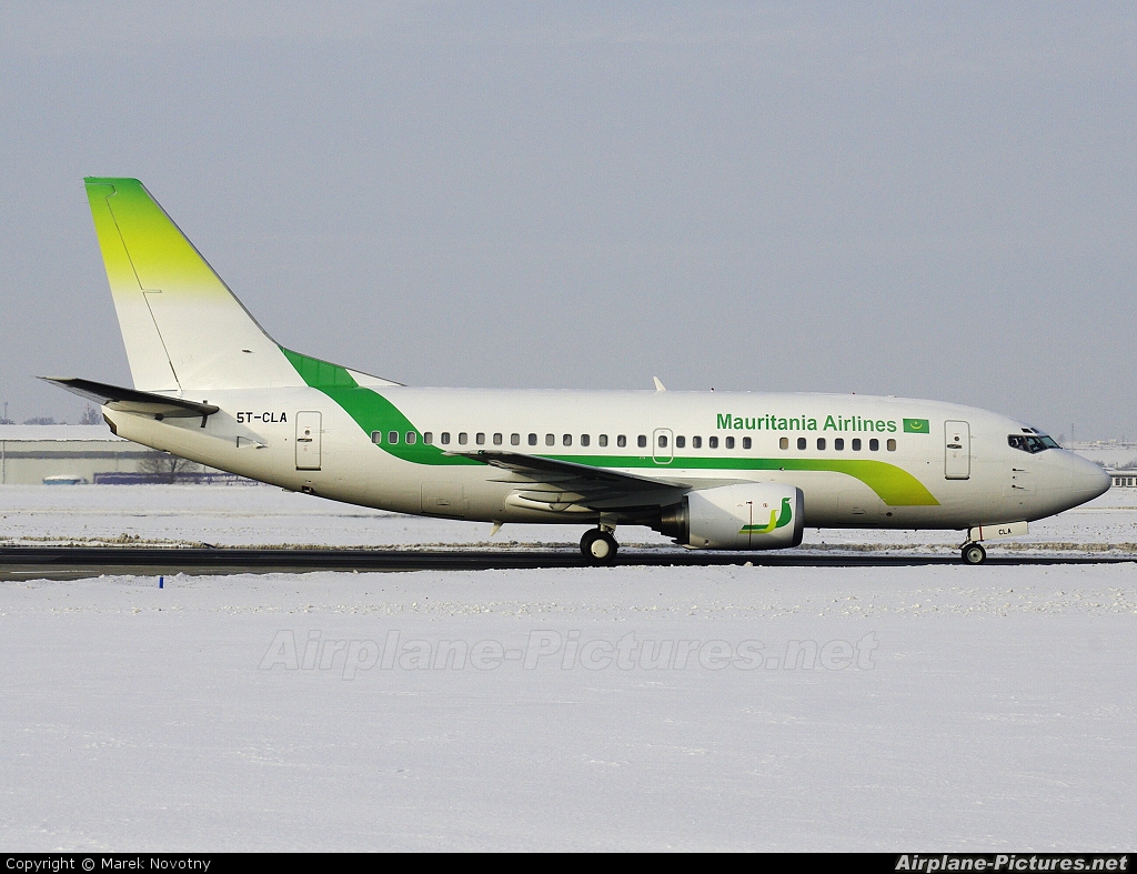 Mauritania Airlines 5T-CLA aircraft at Prague - Václav Havel