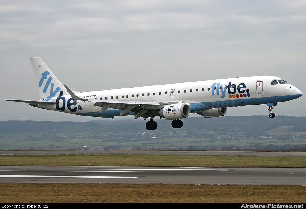 Flybe G-FBED aircraft at Bristol - Lulsgate