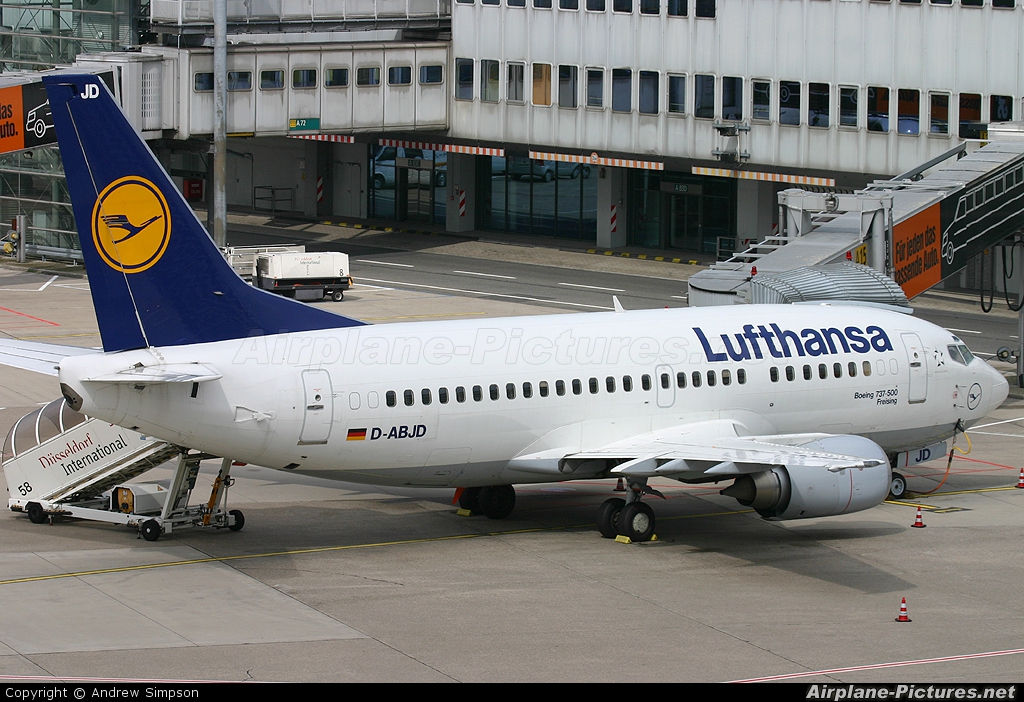 Lufthansa D-ABJD aircraft at Düsseldorf