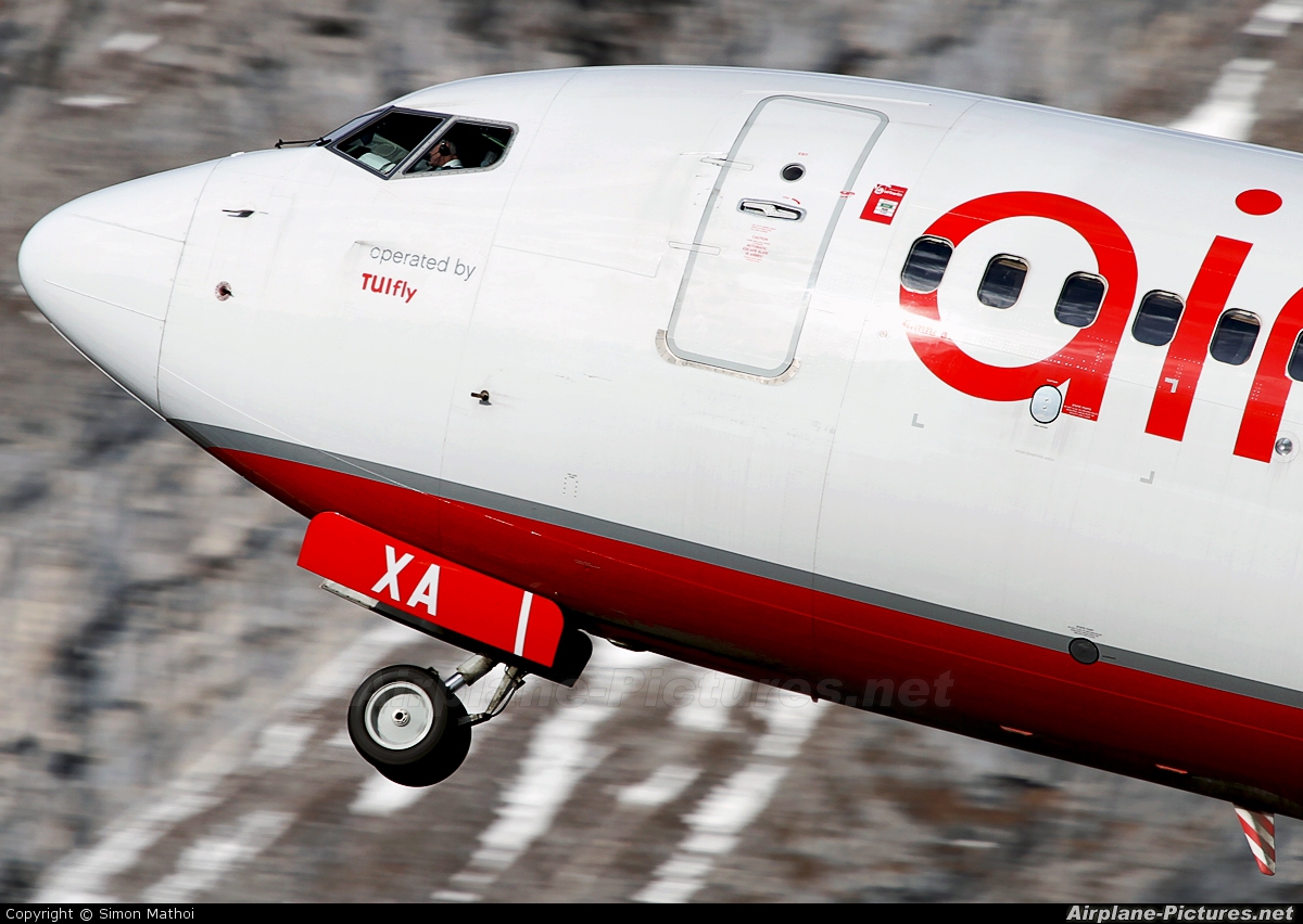 Air Berlin D-AHXA aircraft at Innsbruck