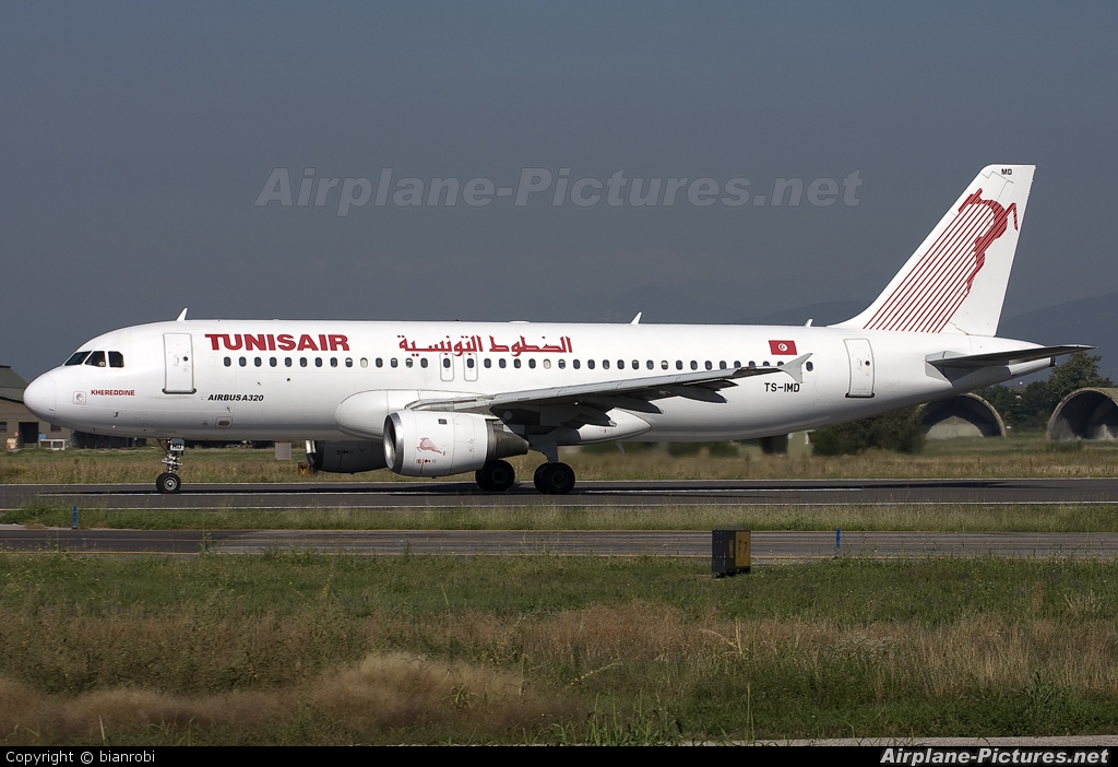 Tunisair TS-IMD aircraft at Verona - Villafranca