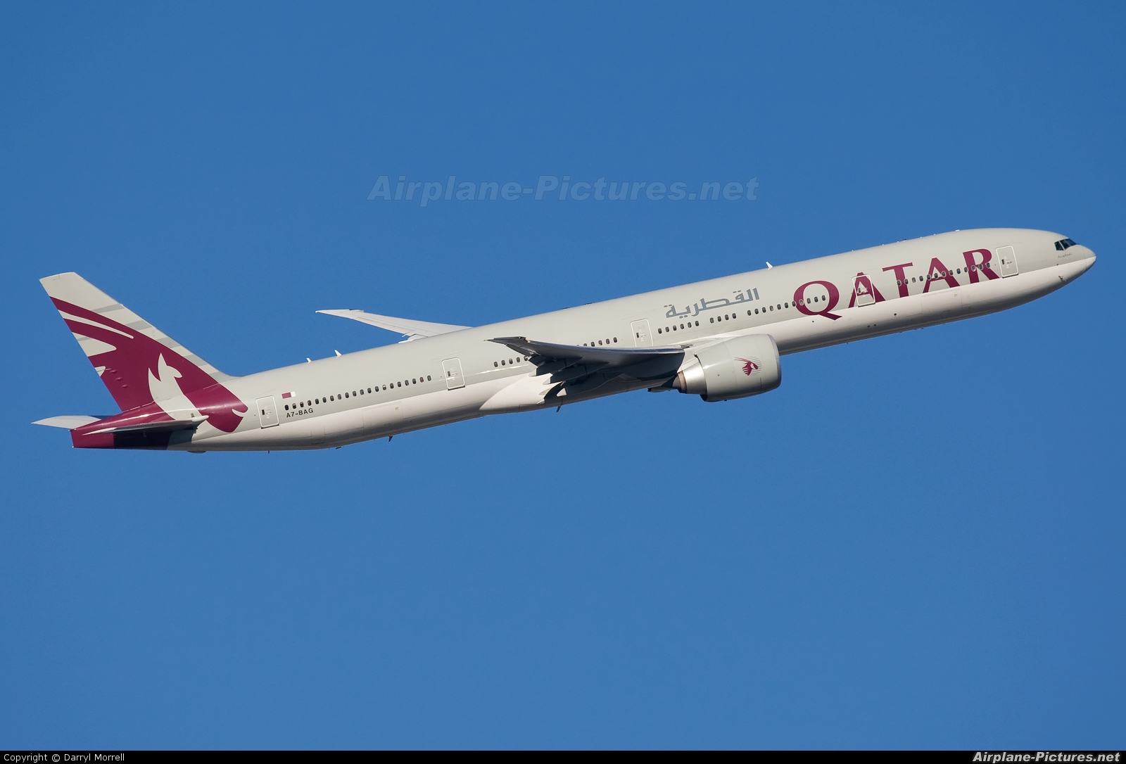 Qatar Airways A7-BAG aircraft at London - Heathrow
