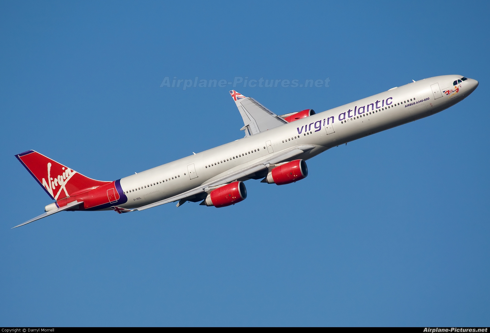 Virgin Atlantic G-VEIL aircraft at London - Heathrow
