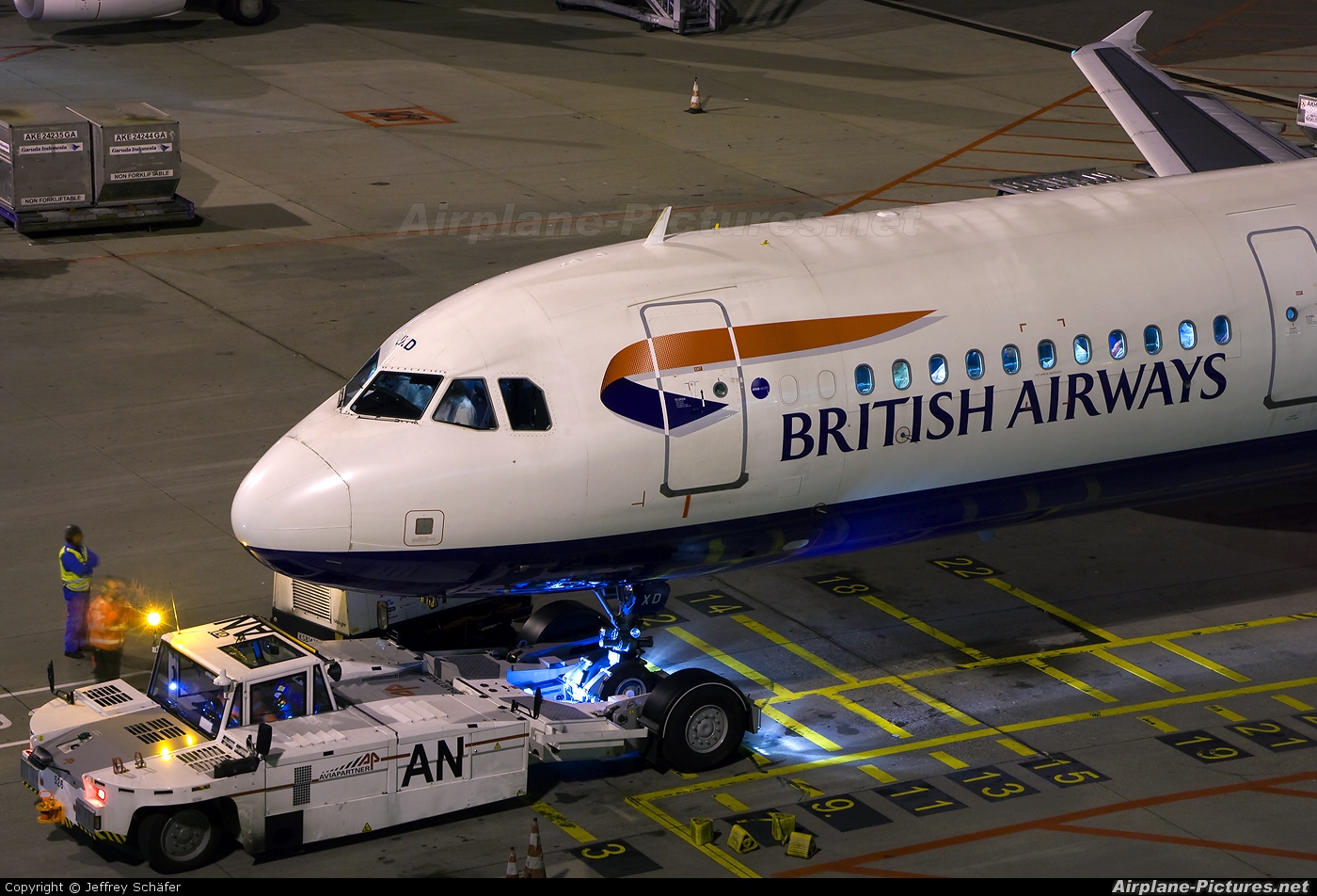 British Airways G-EUXD aircraft at Amsterdam - Schiphol