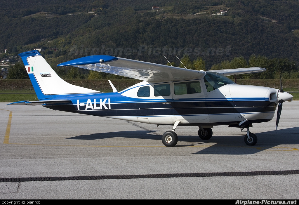 Private I-ALKI aircraft at Trento - Mattarello