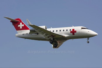 HB-JRB - REGA Swiss Air Ambulance  Canadair CL-600 Challenger 604