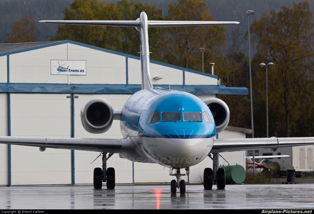 KLM Cityhopper PH-KZR aircraft at Trondheim - Vaernes
