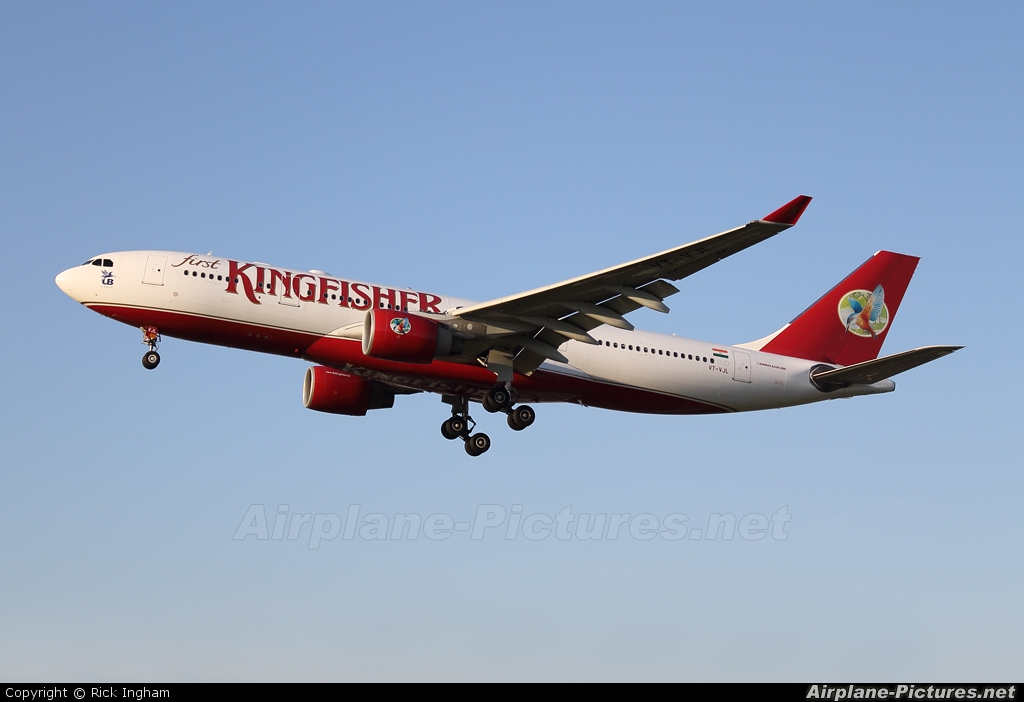 Kingfisher Airlines VT-VJL aircraft at London - Heathrow