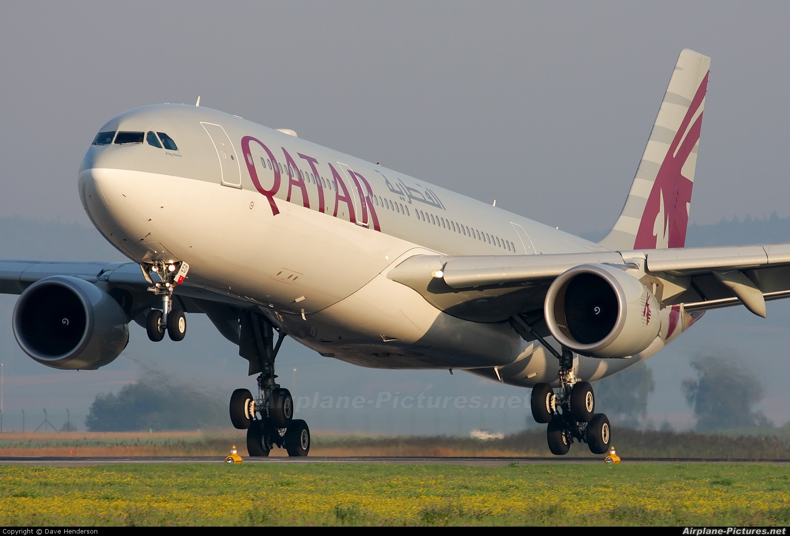 Qatar Airways A7-AEO aircraft at Zurich