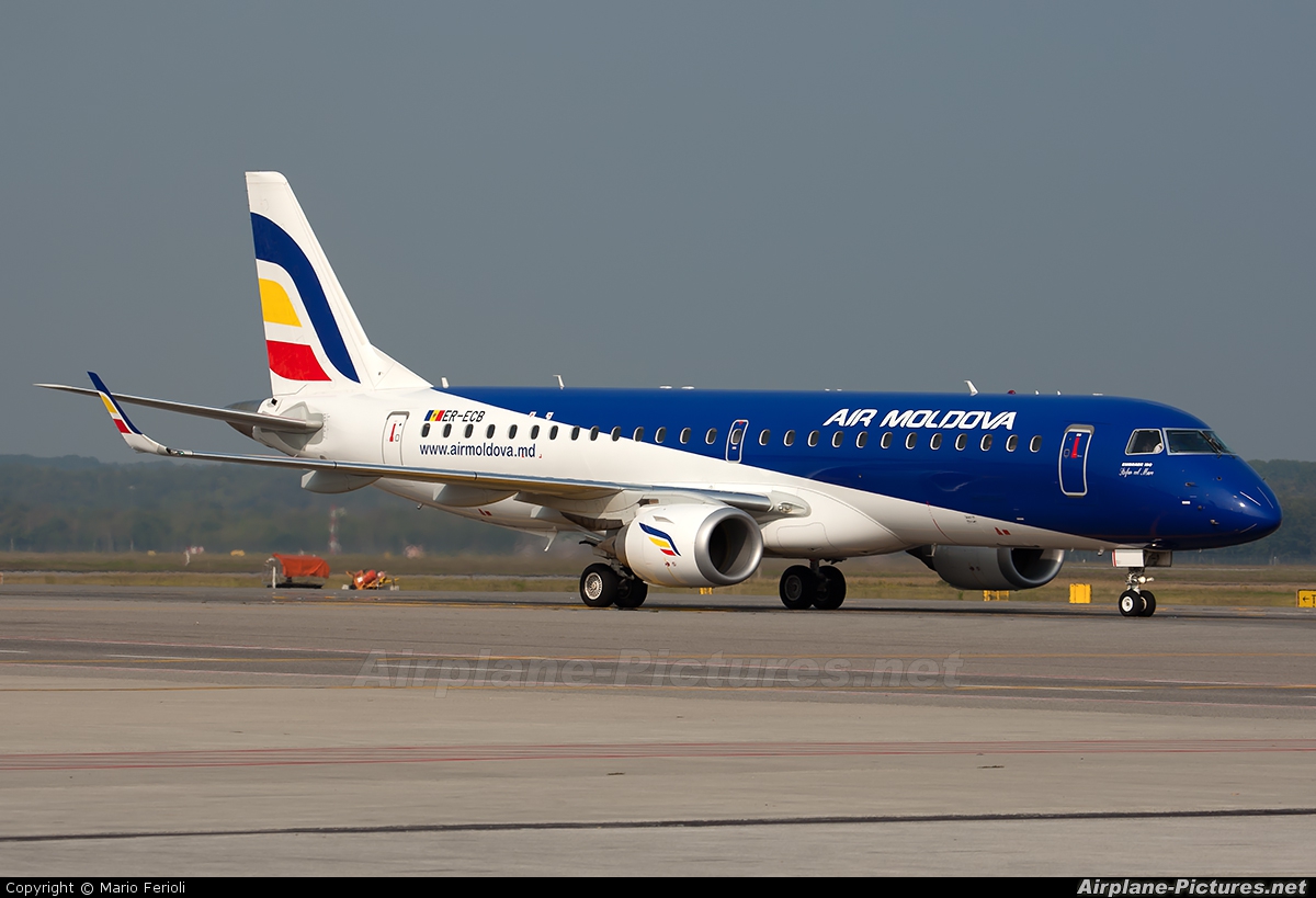 Air Moldova ER-ECB aircraft at Milan - Malpensa