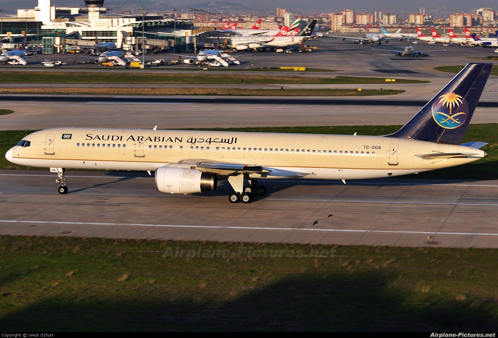 Saudi Arabian Airlines TC-OGS aircraft at Istanbul - Ataturk