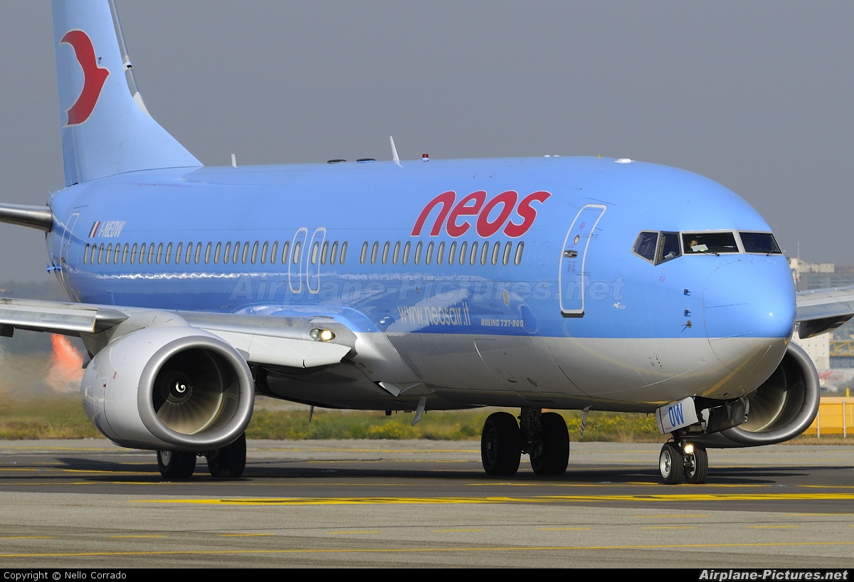 Neos Boeing 737-800 I-NEOW, Neos at Milan - Malpensa airport, photo, image,...