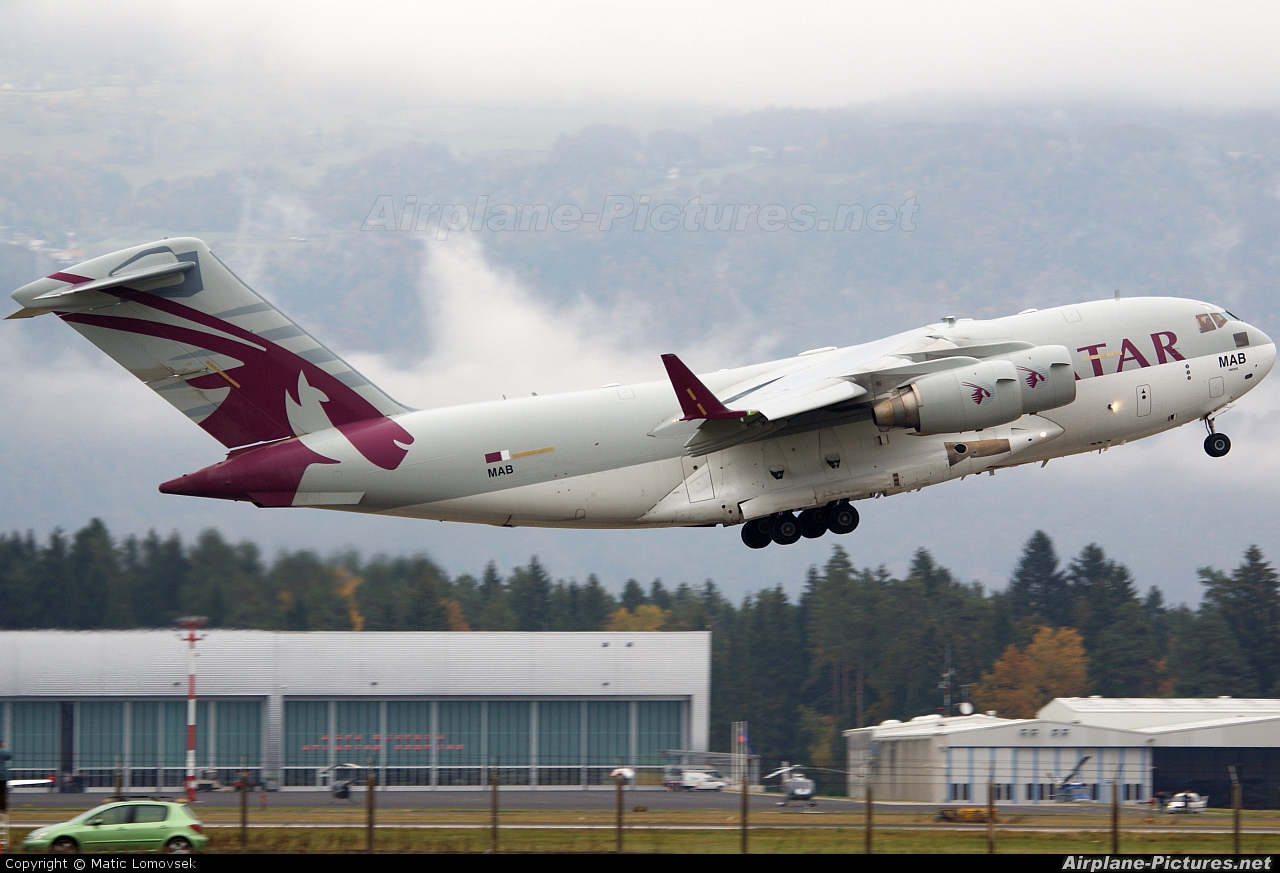 Qatar Amiri Flight A7-MAB aircraft at Ljubljana - Brnik