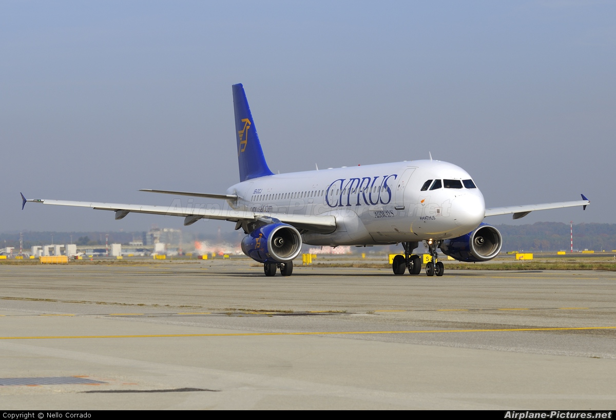 Cyprus Airways 5B-DCJ aircraft at Milan - Malpensa