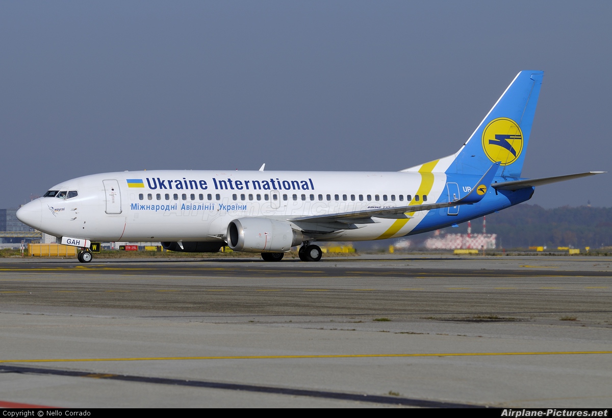 Ukraine International Airlines UR-GAH aircraft at Milan - Malpensa