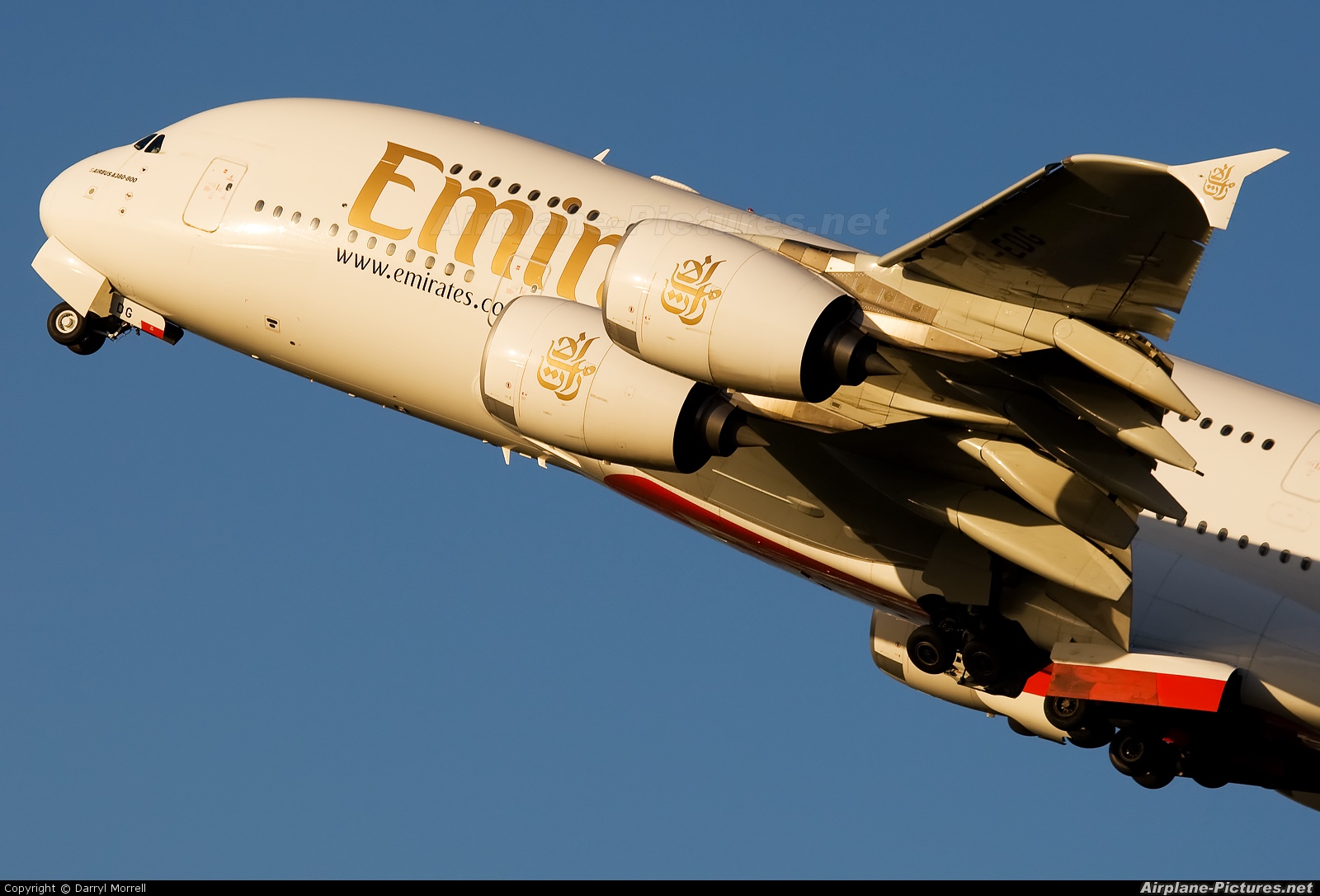 Emirates Airlines A6-EDG aircraft at London - Heathrow