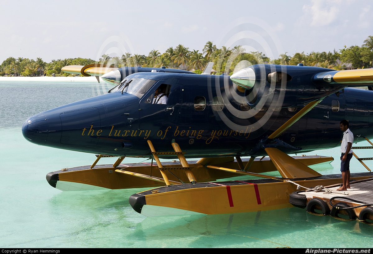 Trans Maldivian Airways - TMA 8Q-TMZ aircraft at Off Airport - Maldives