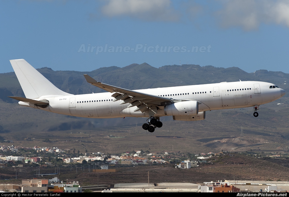 Hi Fly CS-TFZ aircraft at Las Palmas de Gran Canaria